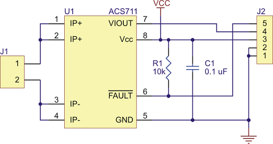 acs711ex akım sensörü- pl-2452 devre şeması